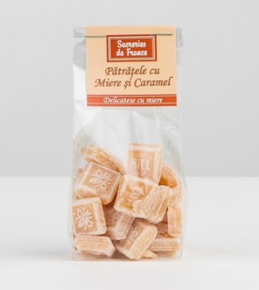 Bomboane patratele cu caramel 100gr